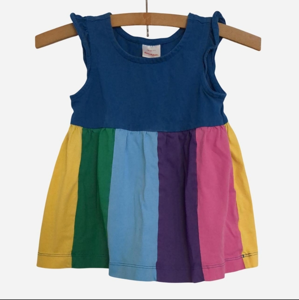 Hanna Andersson Girl's Rainbow Swing Dress Size 5